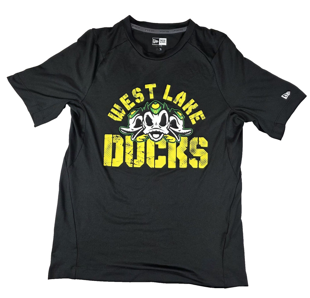 New Era West Lake Ducks Youth XL Black Performance Shirt Boys
